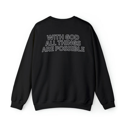 Taryn Madlock: With God All Things Are Possible Crewneck