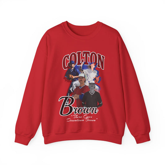 Colton Brown: There Goes Downtown Brown Crewneck