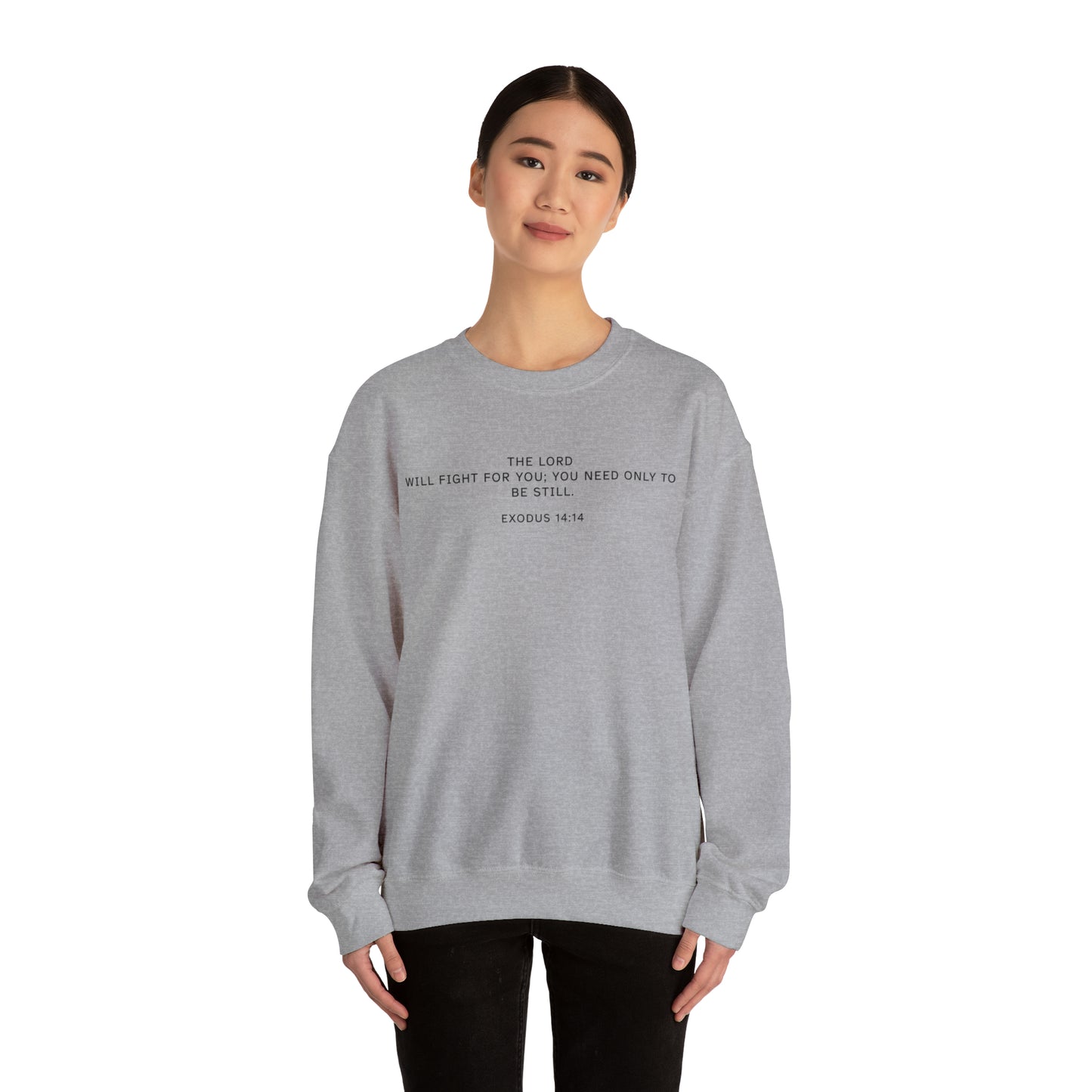 Bella Mitchell: Exodus 14:14 Crewneck