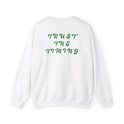 Emma Rushing: Trust The Timing Crewneck (Green)