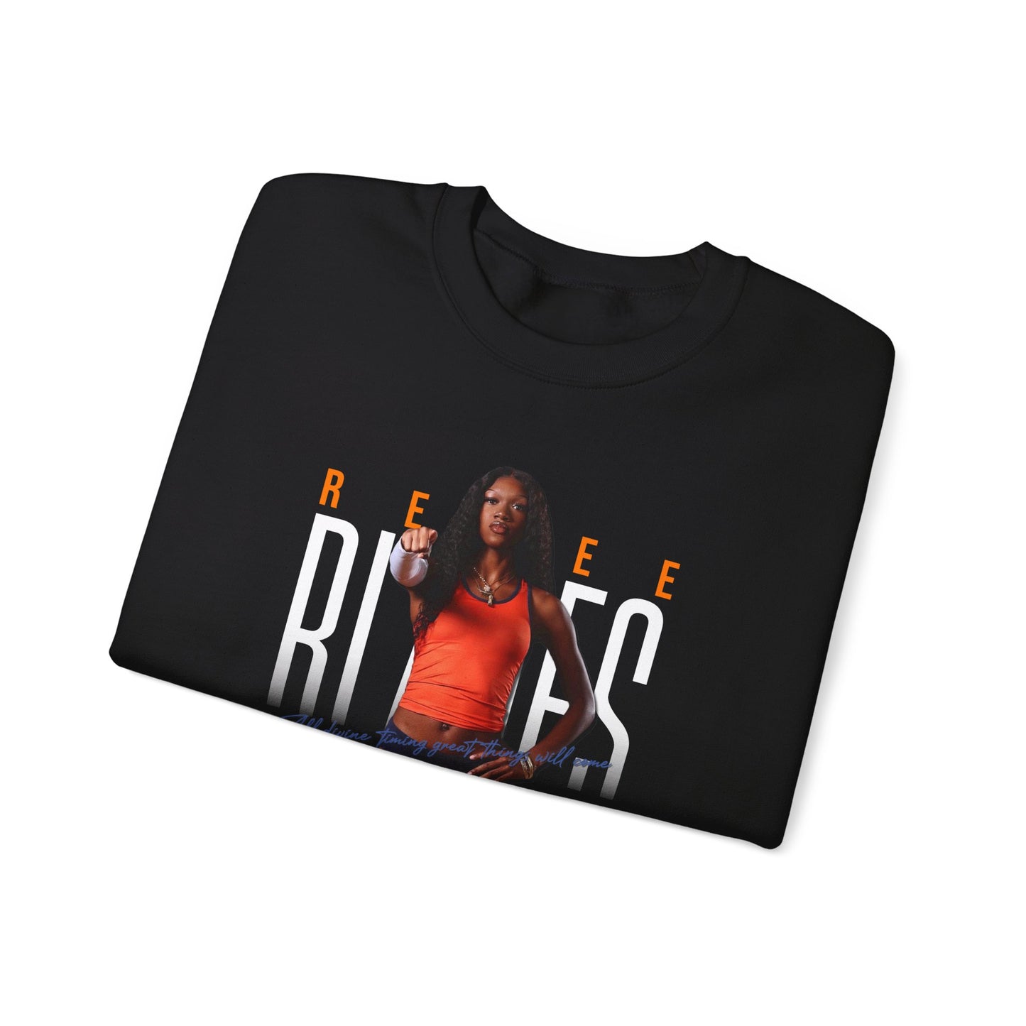 Renee Blades: All In Divine Timing Great Things Will Come Crewneck