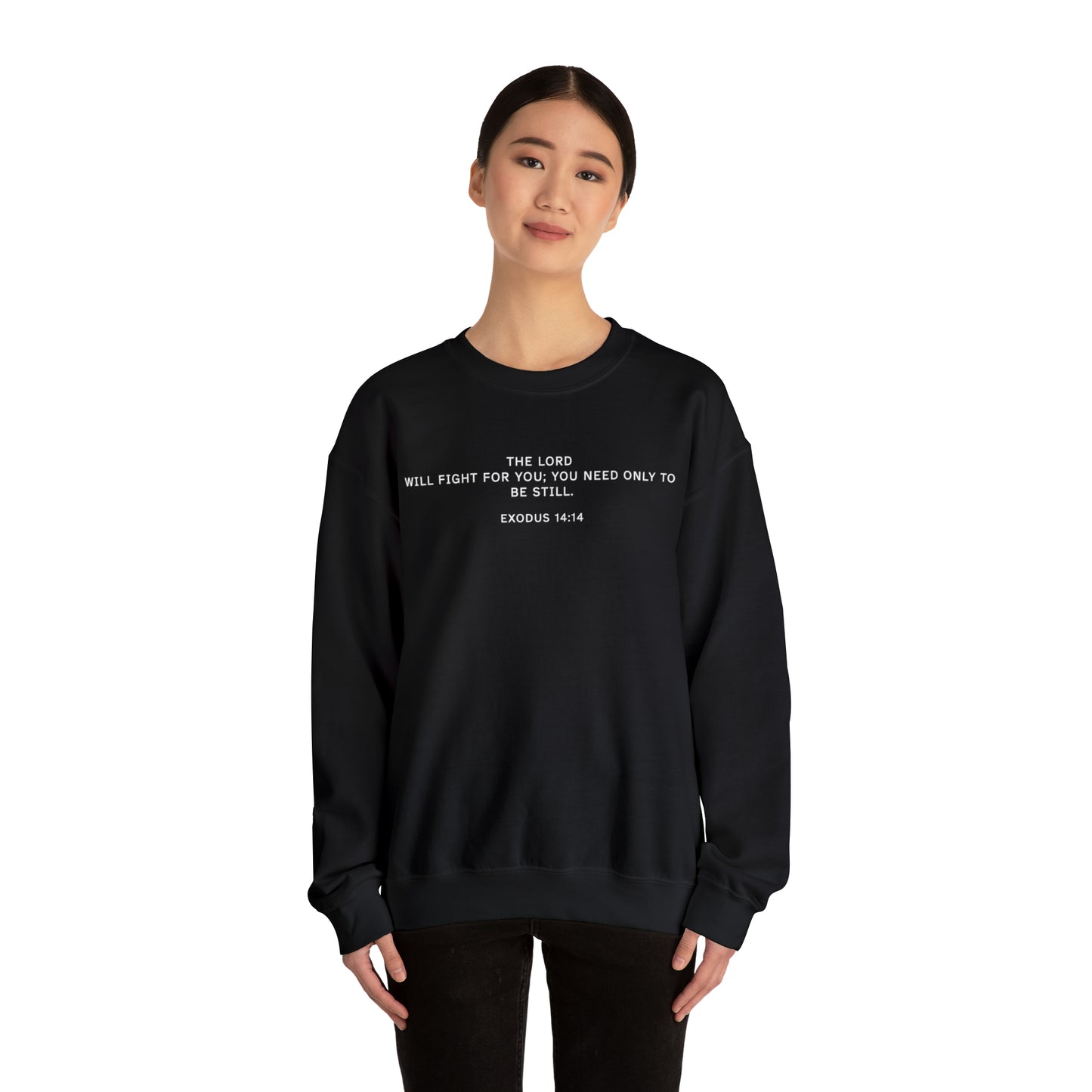 Bella Mitchell: Exodus 14:14 Crewneck