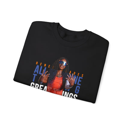 Renee Blades: All In Divine Timing Great Things Will Come Crewneck