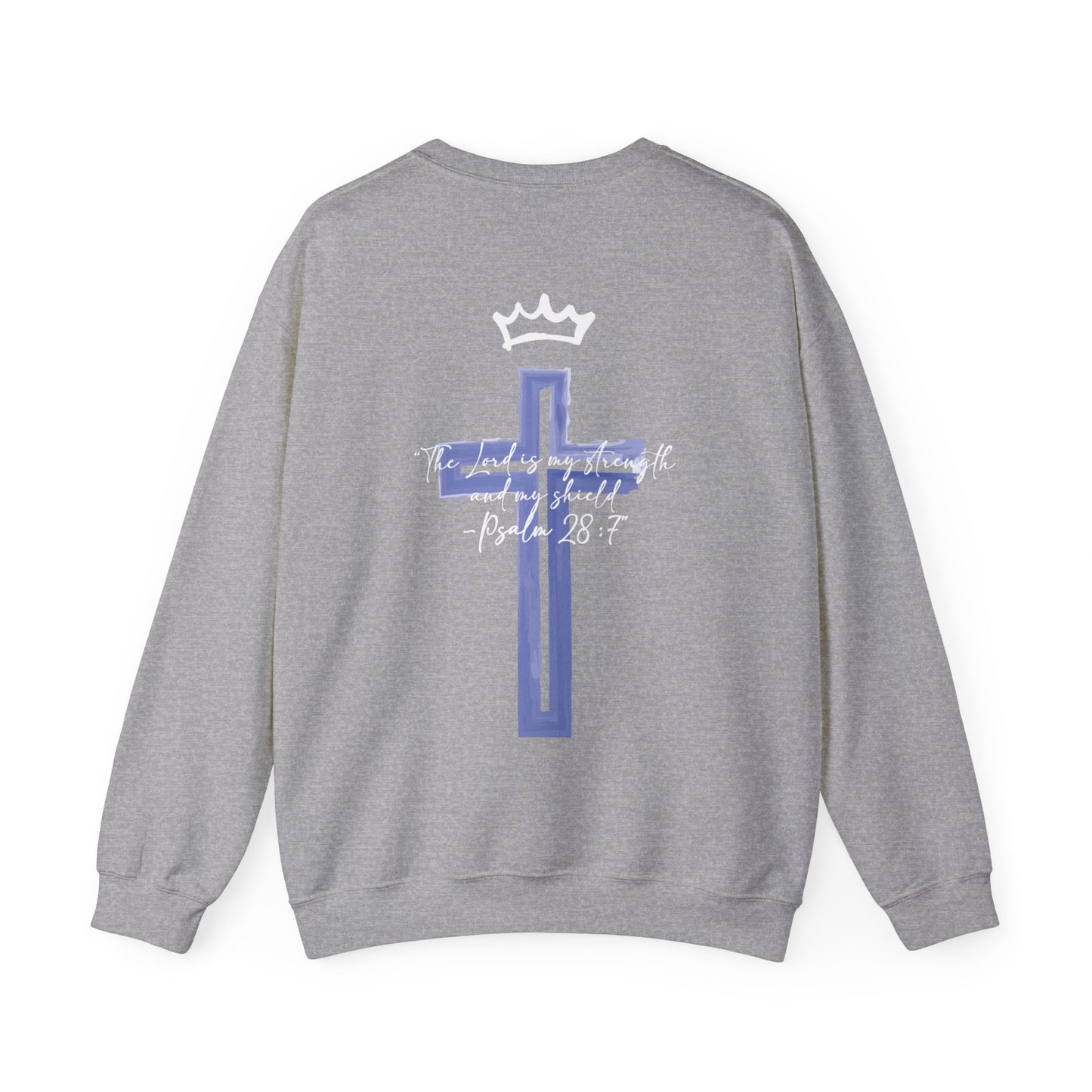 Isabella Hune: Psalm 28:7 Crewneck