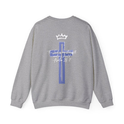 Isabella Hune: Psalm 28:7 Crewneck