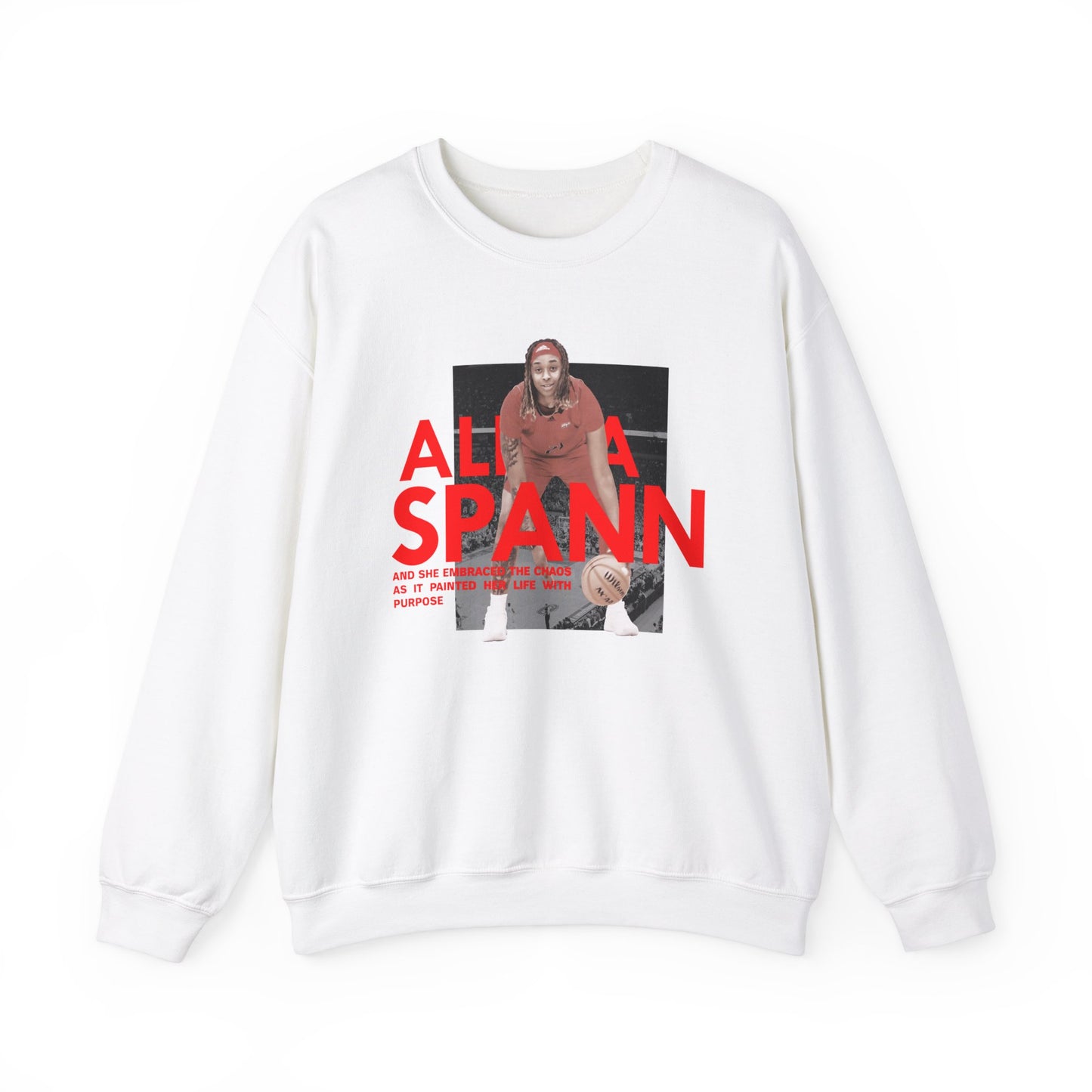 Alicia Spann: And She Embraced The Chaos Crewneck Sweatshirt