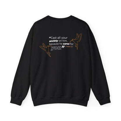 Mia Leone: 1 Peter 5:7 Crewneck