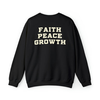 Dona Fagnon: Faith Peace Growth Crewneck