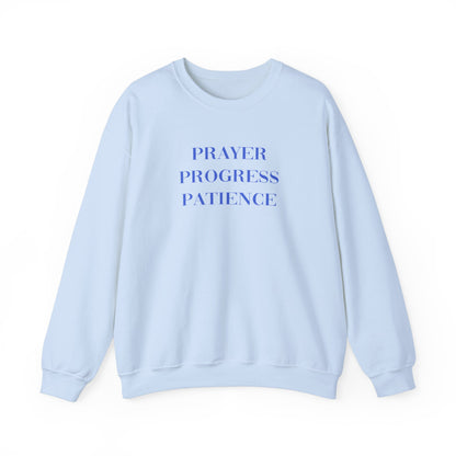 Catie Amador: Prayer Progress Patience Crewneck