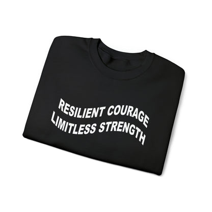 Sarah Bowlby: Resilient Courage Limitless Strength Crewneck
