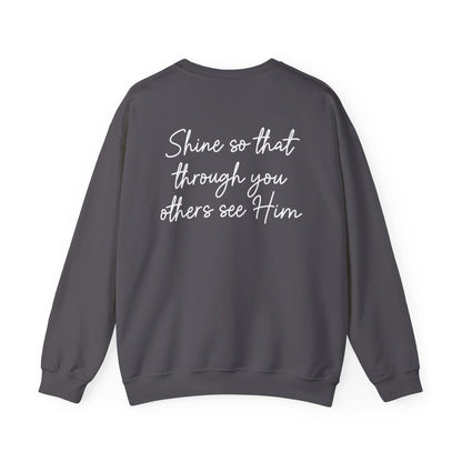 Anika Prisby: Shine So That Through You Others See Him Crewneck