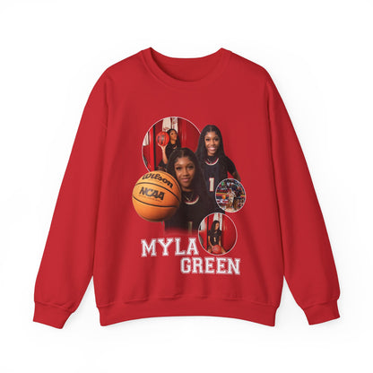 Myla Green: GameDay With Number Crewneck