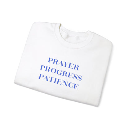 Catie Amador: Prayer Progress Patience Crewneck