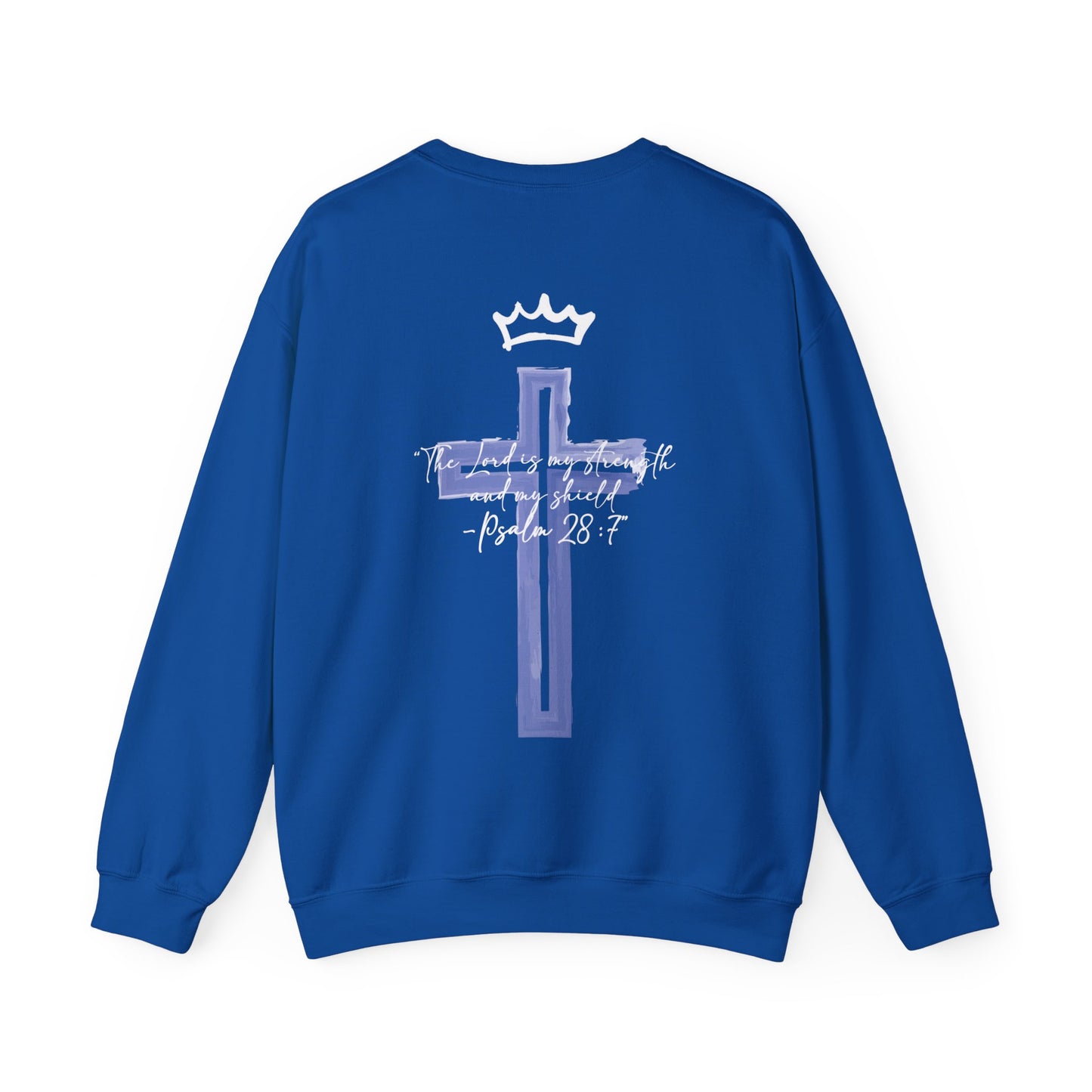 Isabella Hune: Psalm 28:7 Crewneck