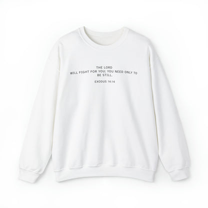 Bella Mitchell: Exodus 14:14 Crewneck