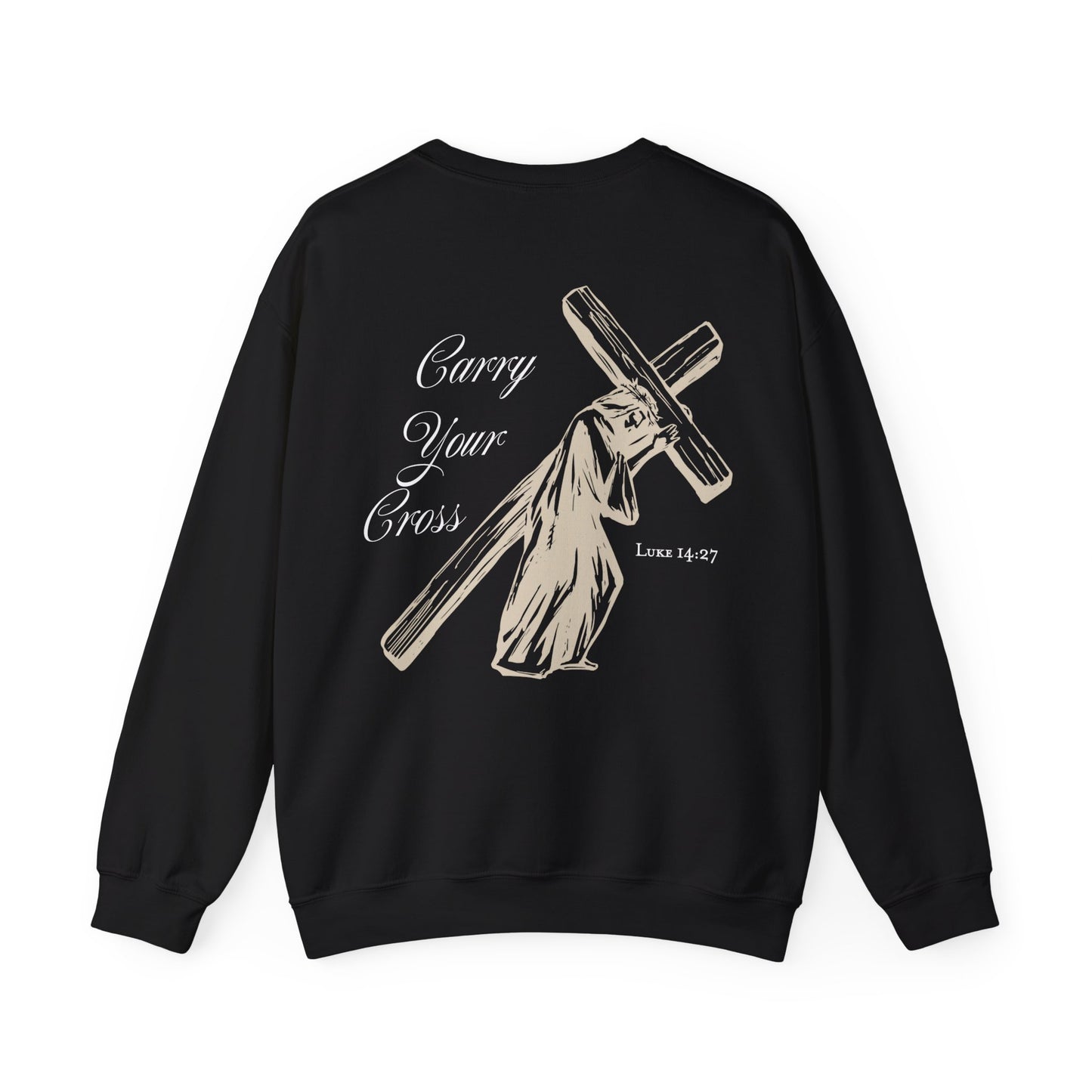 Reise Clark: Luke 14:27 Crewneck