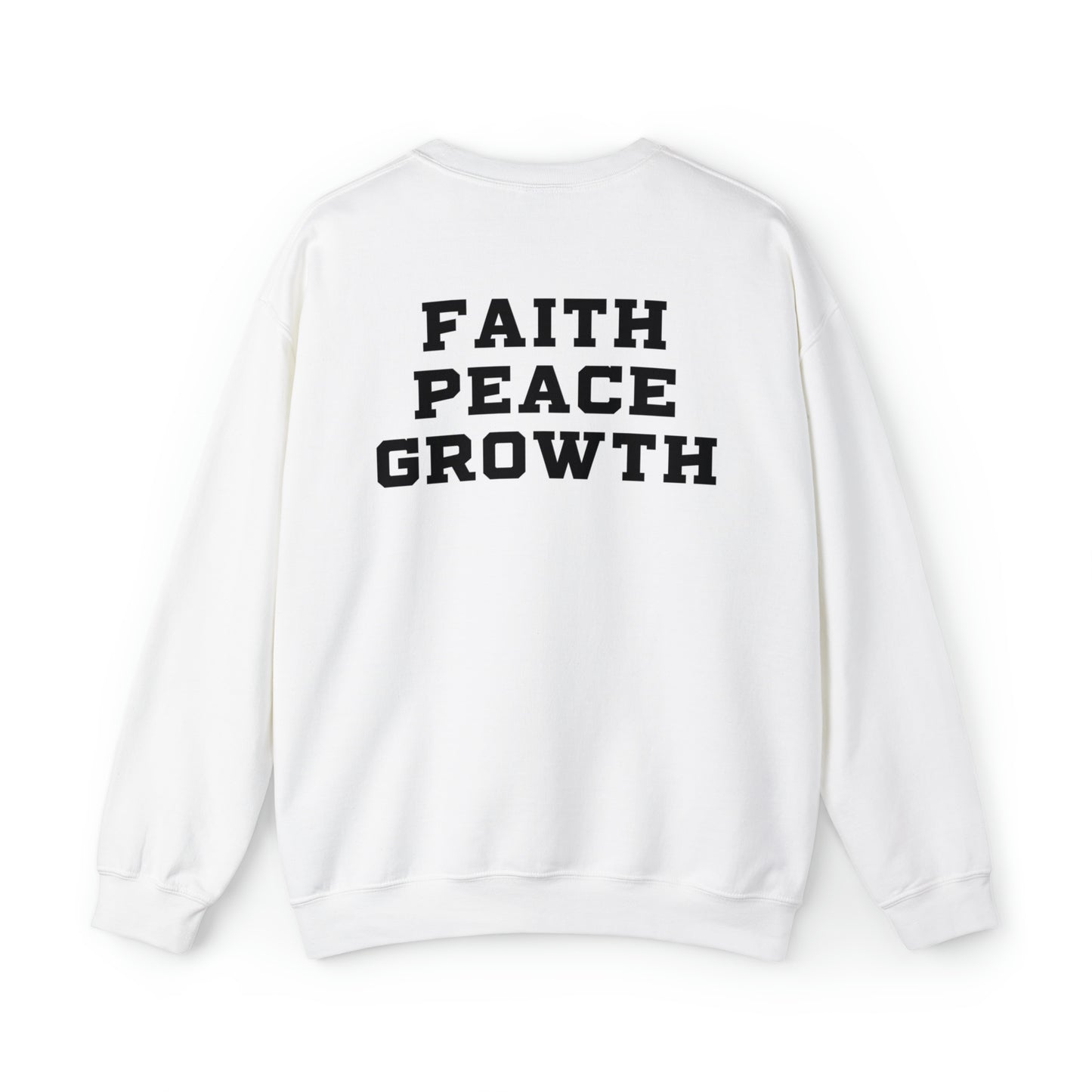 Dona Fagnon: Faith Peace Growth Crewneck