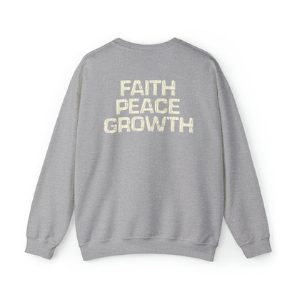 Dona Fagnon: Faith Peace Growth Crewneck