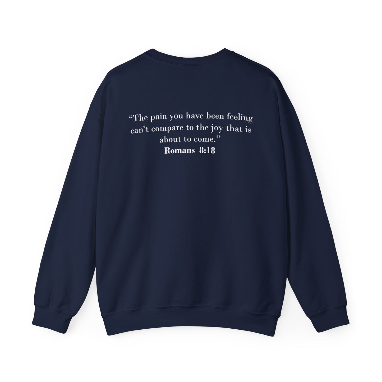 Abby Nugent: Romans 8:18 Crewneck (School Colors)