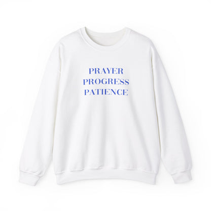 Catie Amador: Prayer Progress Patience Crewneck