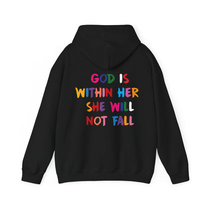 Addisen Mastriano: God Is In Her She Will Not Fall Hoodie