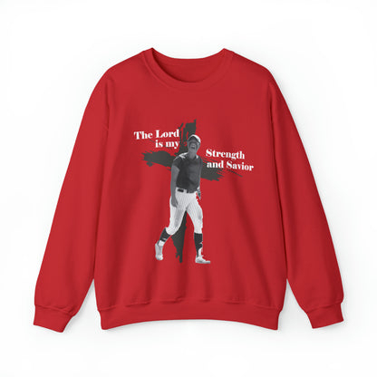 Jesiana Mora: The Lord Is My Strength and Savior Crewneck