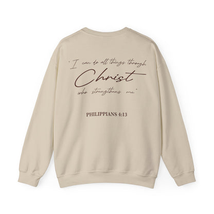 Carolyn Calzada: Philippians 4:13 Crewneck