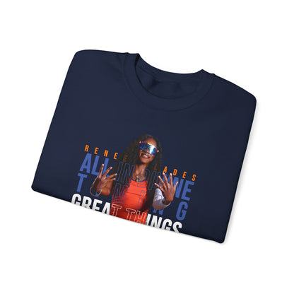 Renee Blades: All In Divine Timing Great Things Will Come Crewneck