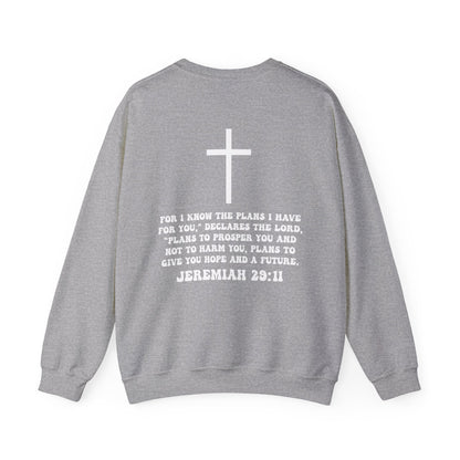 Justice Alcaraz: Jeremiah 29:11 Crewneck