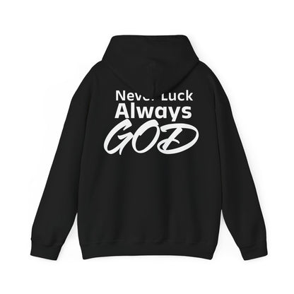 Noel Asiedu: Never Luck Always God Hoodie