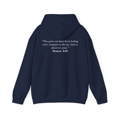 Abby Nugent: Romans 8:18 Hoodie (School Colors)