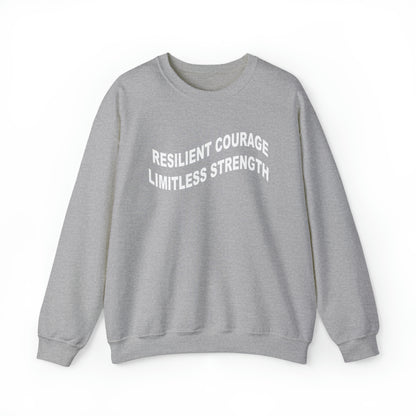 Sarah Bowlby: Resilient Courage Limitless Strength Crewneck