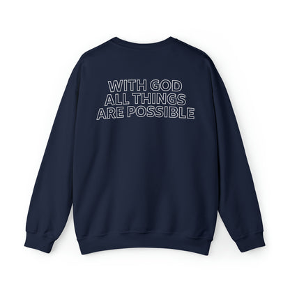 Taryn Madlock: With God All Things Are Possible Crewneck