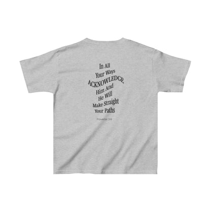 London Downing: Proverbs 3:6 Kids Tee