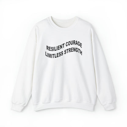 Sarah Bowlby: Resilient Courage Limitless Strength Crewneck