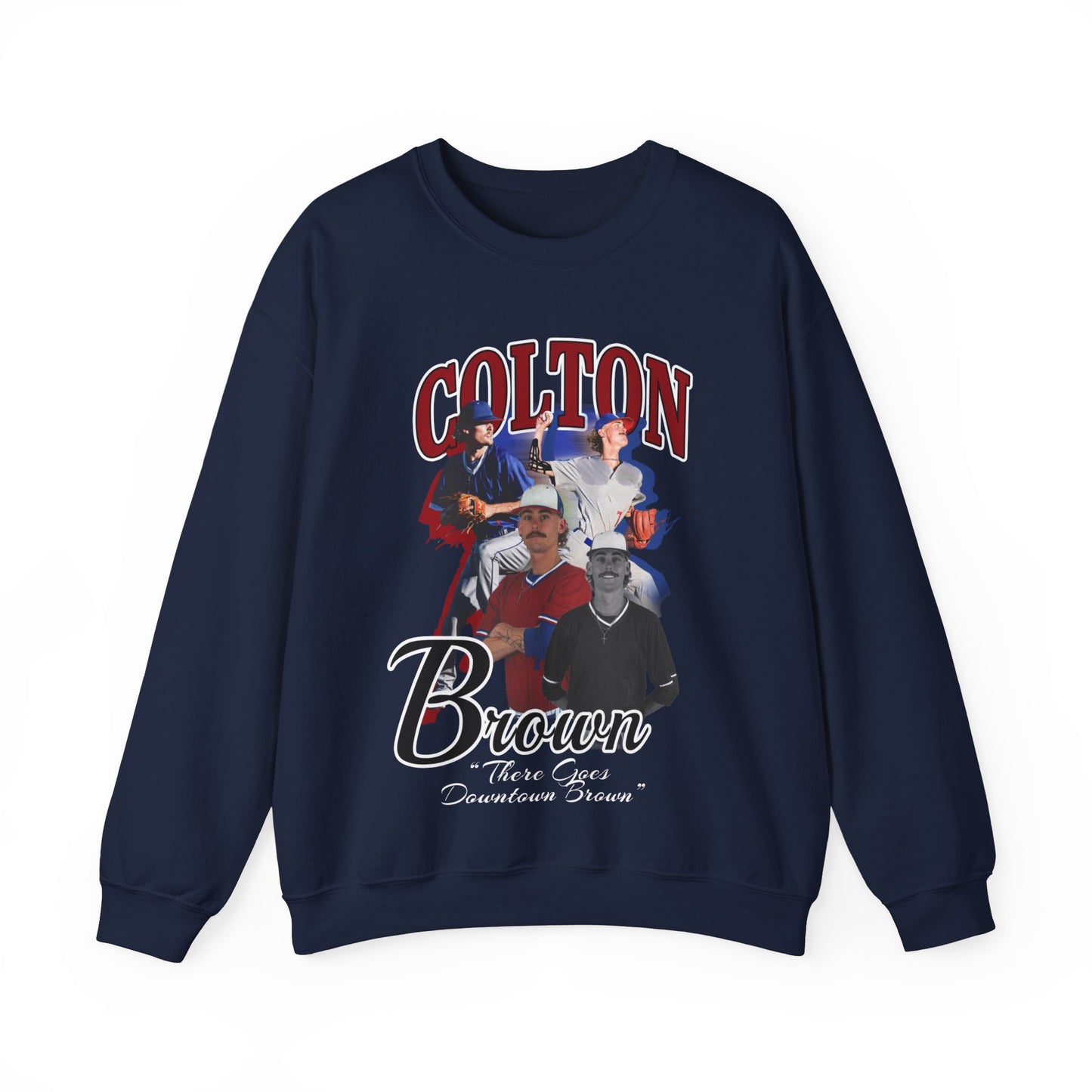 Colton Brown: There Goes Downtown Brown Crewneck