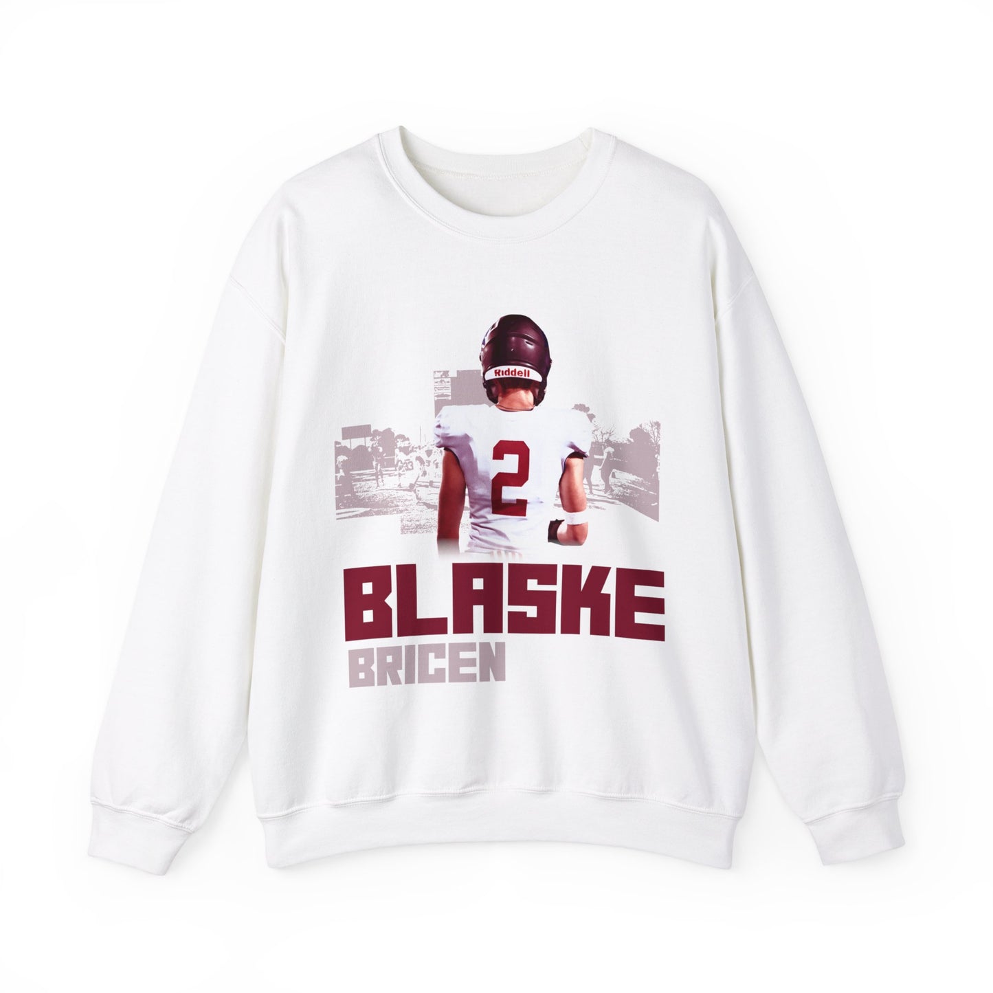 Bricen Blaske: Football Crewneck