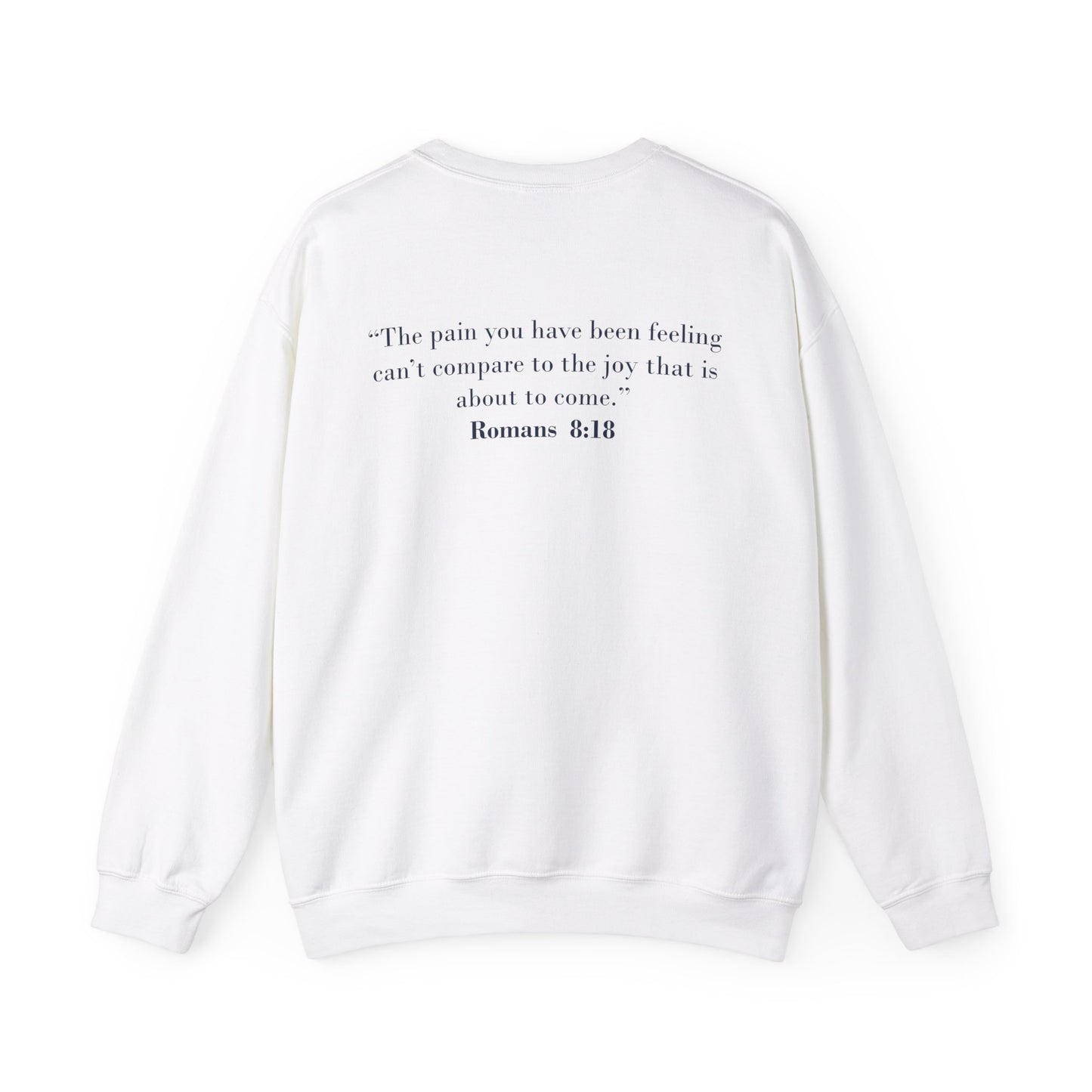 Abby Nugent: Romans 8:18 Crewneck (School Colors)