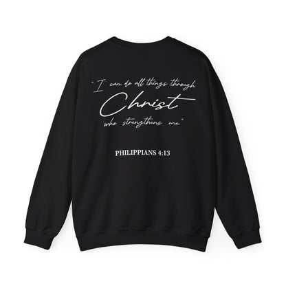 Carolyn Calzada: Philippians 4:13 Crewneck