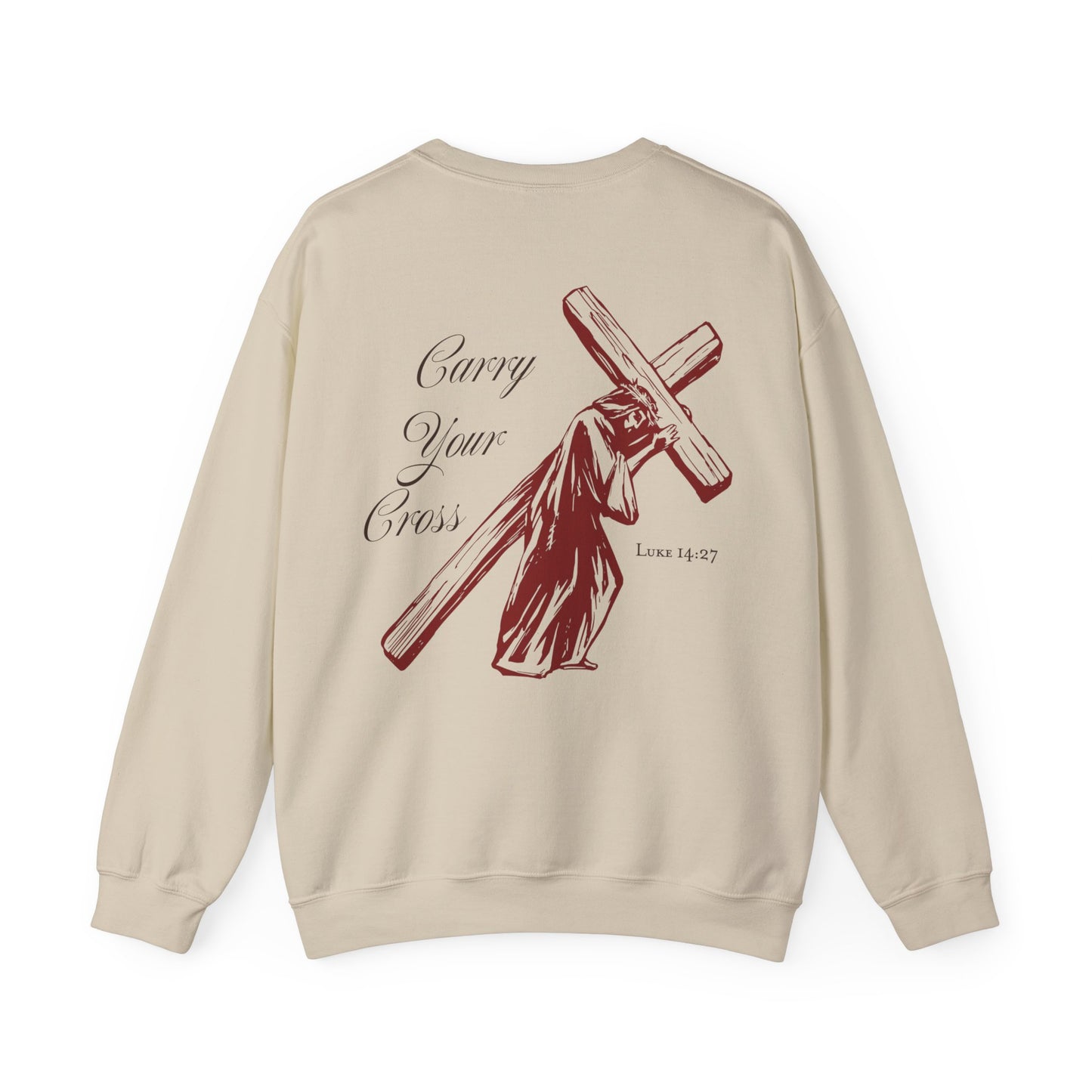 Reise Clark: Luke 14:27 Crewneck