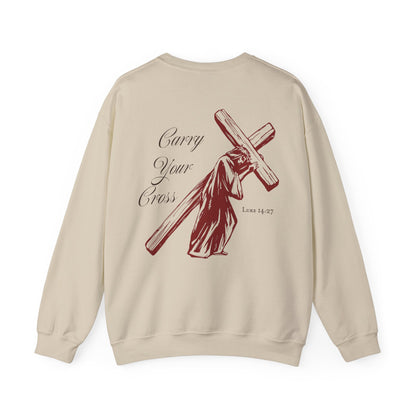 Reise Clark: Luke 14:27 Crewneck