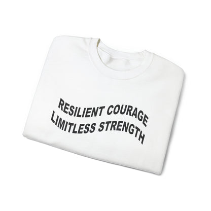 Sarah Bowlby: Resilient Courage Limitless Strength Crewneck