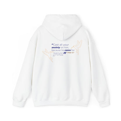 Mia Leone: 1 Peter 5:7 Hoodie