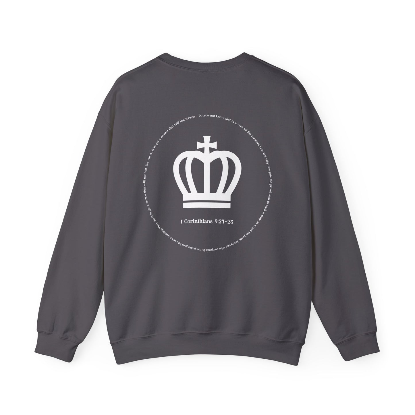 Jessica Smallwood: 1 Corinthians 9:24-25 Crewneck