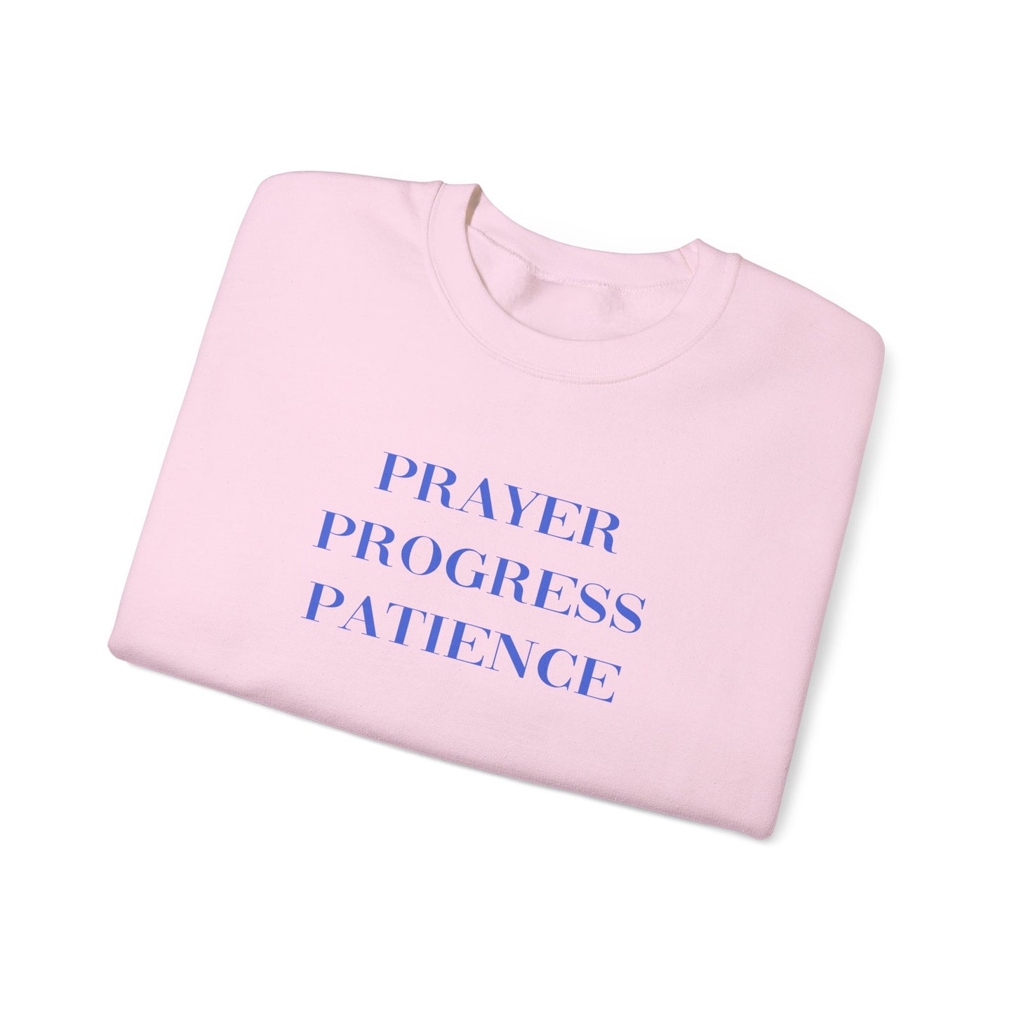 Catie Amador: Prayer Progress Patience Crewneck