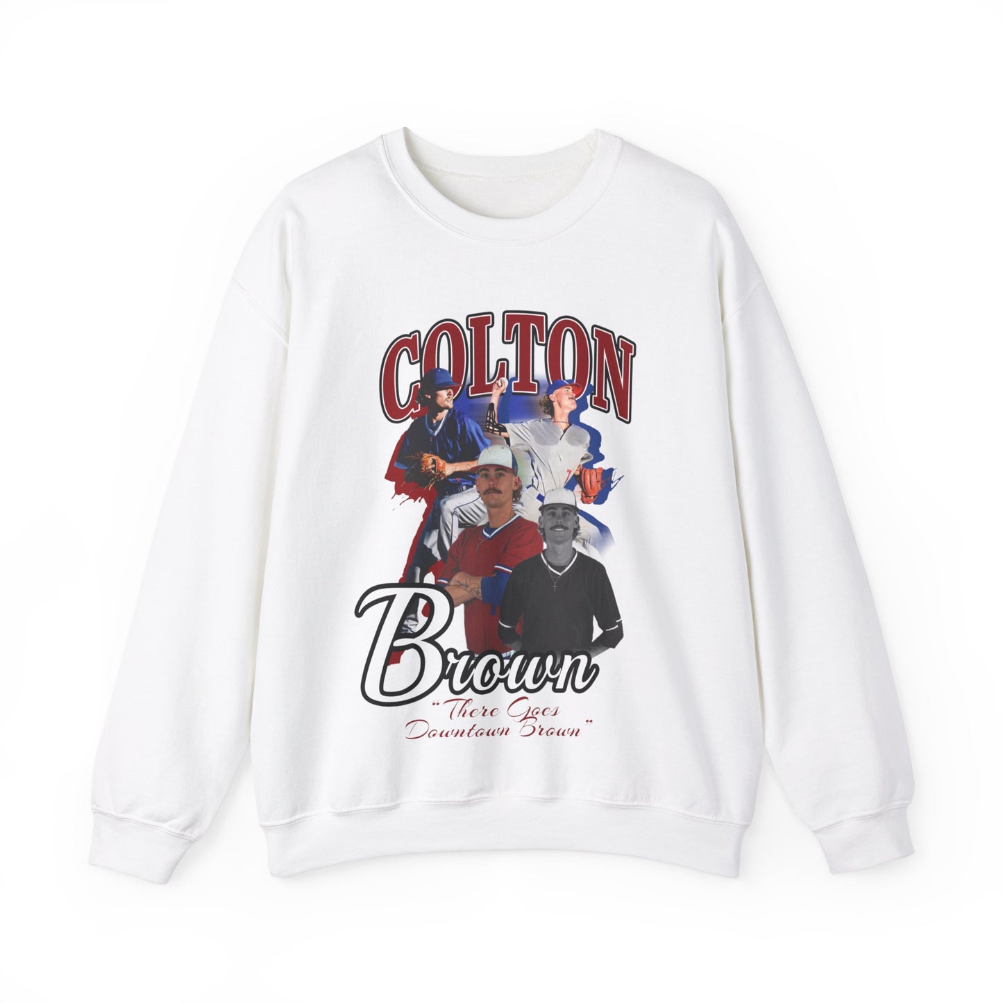 Colton Brown: There Goes Downtown Brown Crewneck