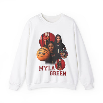 Myla Green: GameDay With Number Crewneck