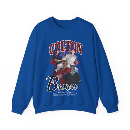 Colton Brown: There Goes Downtown Brown Crewneck