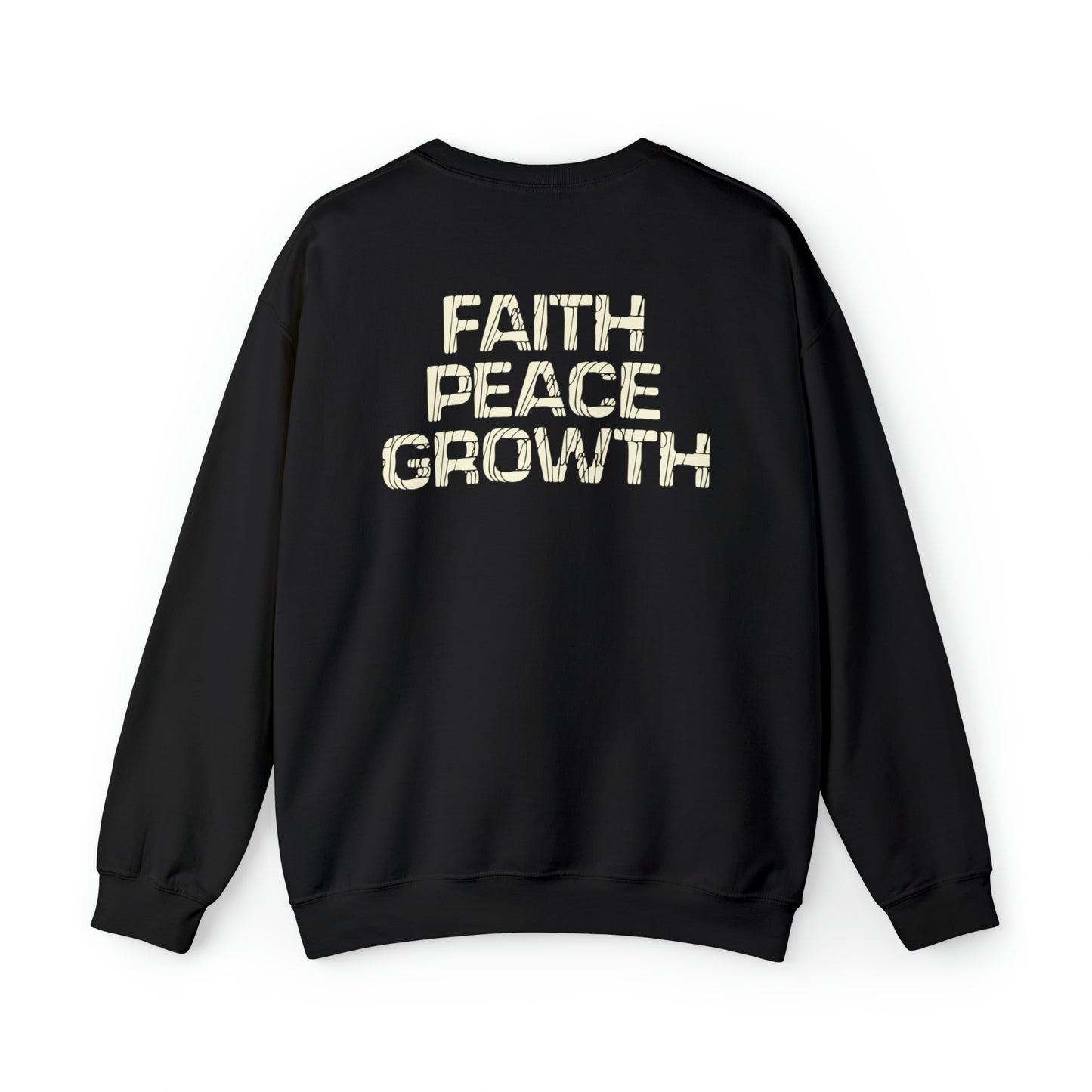 Dona Fagnon: Faith Peace Growth Crewneck