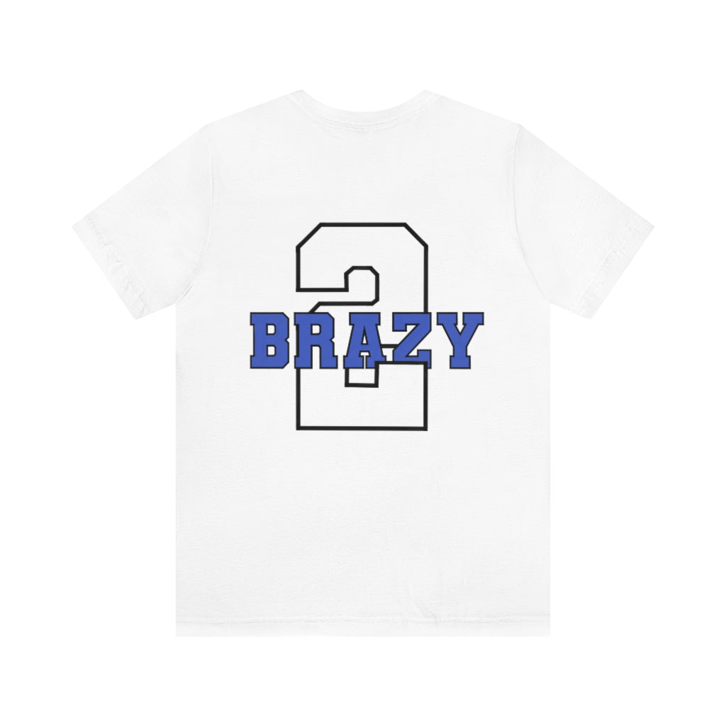 Jerkaila Jordan: 2 Brazy Tee (Blue)